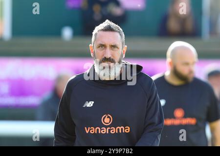 Jonathan Greening Trainer von Scarborough während des Spiels zwischen Leamington FC und Scarborough Athletic in der Vanarama National League North Stockfoto