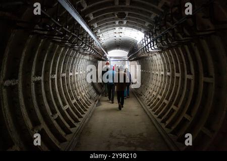 Der Barnton Nuclear Bunker wurde 1952 gebaut. Der Bunker wurde für 400 Politiker und Beamte für bis zu 30 Tage bereitgehalten Stockfoto