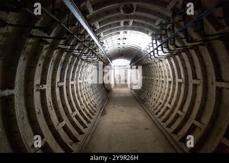 Der Barnton Nuclear Bunker wurde 1952 gebaut. Der Bunker wurde für 400 Politiker und Beamte für bis zu 30 Tage bereitgehalten Stockfoto