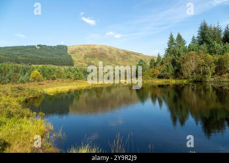 Der Lochan des verlorenen Schwerts entlang des West Highland Way bei Tyndrum, Perthshire, Schottland Stockfoto