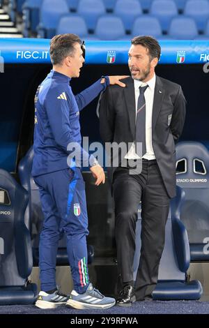 10. Oktober 2024, Stadio Olimpico, Roma, Italien; Fußball der UEFA Nations League; Italien gegen Belgien; Gianluigi Buffon Stockfoto