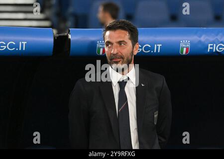 10. Oktober 2024, Stadio Olimpico, Roma, Italien; Fußball der UEFA Nations League; Italien gegen Belgien; Gianluigi Buffon Stockfoto