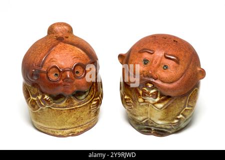 Salz- Und Pfeffertöpfe Stockfoto
