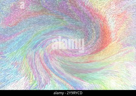 Mehrfarbiger Hintergrund mit Spiraleffekt Stockfoto