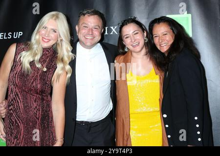 Woodside, USA. Oktober 2024. LOS ANGELES – 10. OCT: Olivia June, Zak Williams, Zelda Williams, Marsha Garces Williams bei The Bring Change 2 Mind's 12th Annual Revels and Revelations at the Private Residence am 10. Oktober 2024 in Woodside, CA (Foto: Katrina Jordan/SIPA USA) Credit: SIPA USA/Alamy Live News Stockfoto