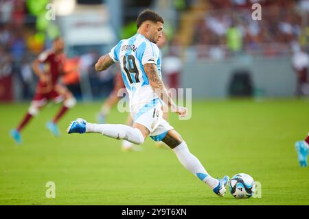 MATURIN, VENEZUELA - 10. OKTOBER: Nicolas Otamendi aus Argentinien beim Qualifikationsspiel der südamerikanischen FIFA-Weltmeisterschaft 2026 zwischen Venezuela und Argentinien im Estadio Monumental de Maturin am 10. oktober 2024 in Maturin, Venezuela. Foto: Luis Morillo/Alamy Live News Stockfoto