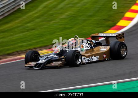 Francorchamps (Belgien), 27. September 2024, #28 Pfeile A1B (1979) Coppini Marco (Ita) Masters Racing Legends - F1 Cars 1966 - 1985 während der Spa Six Hours, Circuit de Spa-Francorchamps (Belgien) am 27. September 2024 Stockfoto