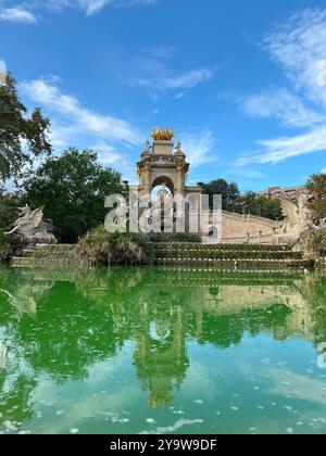 Barcelona, Spanien - 20. September 2024: Brunnen im parc de la Ciutadella Stockfoto