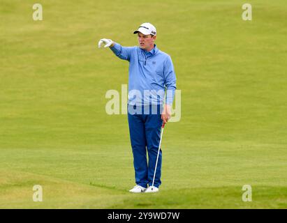 21. Juli 2019; Robert MacIntyre auf dem zweiten Fairway während der Finalrunde des Open Championship-Golfturniers im Royal Portrush Golf Club - Dunluce Course, Portrush, Nordirland. Stockfoto