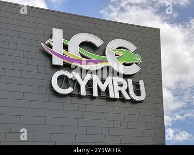 Newport, Wales, Großbritannien - 21. Juni 2024: Außenansicht des International Convention Centre im Celtic Manor Resort in Südwales Stockfoto