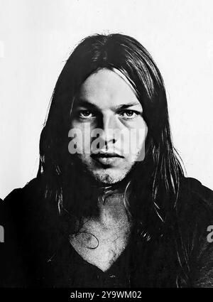 Dave Gilmour. Porträt des Gitarristen und Sängers David Jon Gilmour (* 1946), Mitglied der Rockgruppe Pink Floyd, 1971. Stockfoto