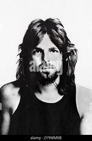 Richard Wright. Porträt von Richard William Wright (1943–2008) über die Gründer der britischen Rockgruppe Pink Floyd, 1971 Stockfoto