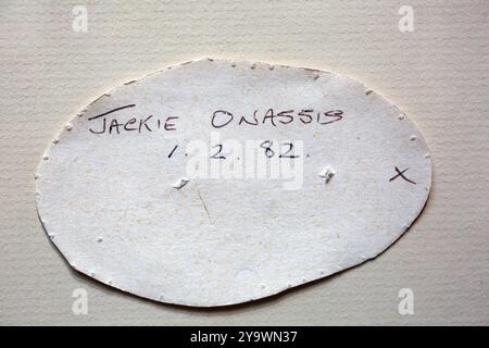 Lock & Co Hatters, Conform, eine Kopie der Form von Jackie Onassis Head. Stockfoto