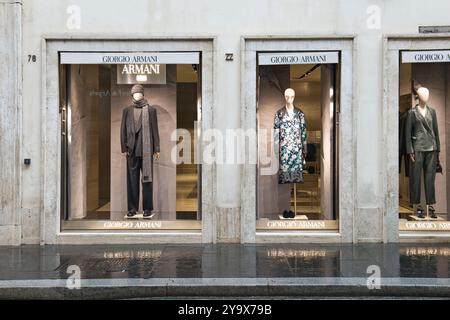 Giorgio Armani Flagship Store in Rom Via dei Condotti, Italien Stockfoto