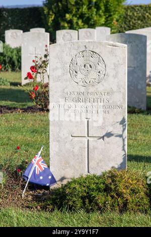 Frankreich, Somme, Fouilloy, Villers-Bretonneux Australian National Memorial, Gedenkstätte für alle Australier, die während des Ersten Weltkriegs an der Westfront starben Stockfoto