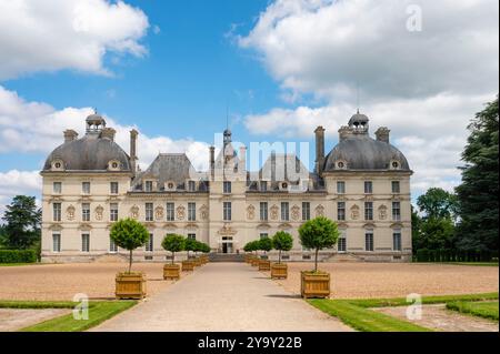 Frankreich, Loir-et-Cher (41), Cheverny, Loire-Tal, das zum UNESCO-Weltkulturerbe gehört, Schloss Cheverny Stockfoto