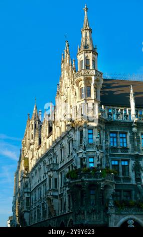 Deutschland, Bayern, München, Altstadt, Marienplatz, Neues Rathaus Stockfoto