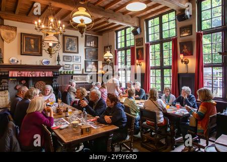 Belgien, Westflandern, Brügge, historisches Zentrum, das von der UNESCO zum Weltkulturerbe erklärt wurde, Bezirk Sainte-Anne, Taverne Vlissinghe ist die älteste Taverne in Brügge (1515) Stockfoto