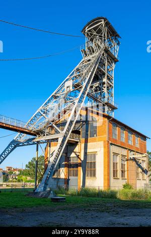 Frankreich, Loire, Saint Etienne, Puits Couriot - Parc-Musée de la Mine, 1991 in den Gebäuden der letzten 1973 geschlossenen Grube Saint-Etienne errichtetes Museum Stockfoto