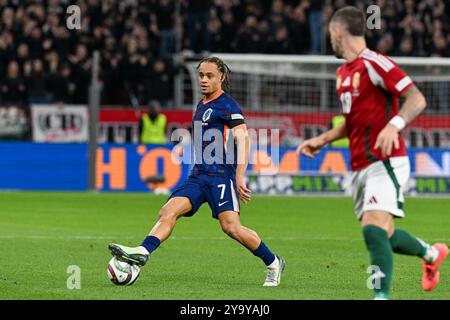 Xavi Simons während des Spiels der UEFA Nations League zwischen Ungarn und Holland am 11. Oktober 2024 im Stadion der Puskas Arena in Budapest, Ungarn Credit: Independent Photo Agency Srl/Alamy Live News Stockfoto