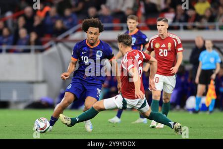 Budapest, 2024. 10. 11. UEFA Nations League, UNGARN-NIEDERLANDE, 2025, UNGARN-NIEDERLANDE, Puskas Arena, Budapest, Ungarn, Quelle: Gabriella Barbara/Alamy Live News Stockfoto