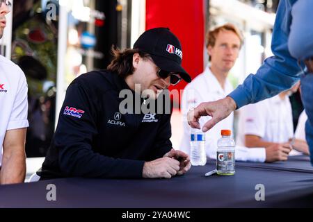 HERTA Colton (usa), Wayne Taylor Racing mit Andretti, Acura ARX-06, Porträt während des Motul Petit Le Mans 2024, 11. Runde der IMSA Sportscar Championship 2024, vom 10. Bis 12. Oktober 2024 auf der Michelin Raceway Road Atlanta in Braselton, Georgia, Vereinigte Staaten von Amerika - Foto Joao Filipe/DPPI Credit: DPPI Media/Alamy Live News Stockfoto