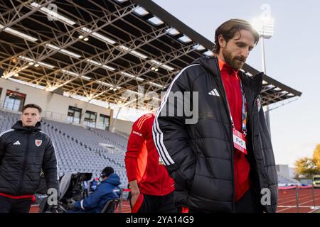 REYKJAVIK, Island. Oktober 2024. Wales' Joe Allen beim Spiel der UEFA Nations League 2025 zwischen Island und Wales im Laugardalsvöllur Stadium am 11. Oktober. (Bild von John Smith/FAW) Credit: Football Association of Wales/Alamy Live News Credit: Football Association of Wales/Alamy Live News Stockfoto