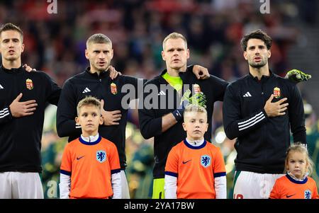 Budapest, 2024. 10. 11. UEFA Nations League, UNGARN-NIEDERLANDE, 2025, UNGARN-NIEDERLANDE, Puskas Arena, Budapest, Ungarn, - Credit: Gabriella Barbara Credit: Gabriella Barbara/Alamy Live News Stockfoto