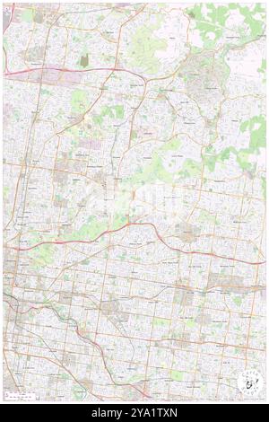 Bulleen, Manningham, AU, Australien, Victoria, s 37 46' 0'', N 145 4' 59'', Karte, Karte, Kartenausgabe 2024. Erkunden Sie Cartascapes, eine Karte, die die vielfältigen Landschaften, Kulturen und Ökosysteme der Erde enthüllt. Reisen Sie durch Zeit und Raum und entdecken Sie die Verflechtungen der Vergangenheit, Gegenwart und Zukunft unseres Planeten. Stockfoto