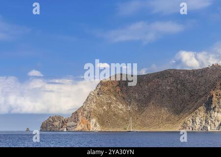 Malerischer Blick auf den Ätna von Taormina, Sizilien, Italien, Europa Stockfoto