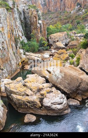 Bourke's Luck Potholes, Mpumalanga, Südafrika. Afrika Stockfoto