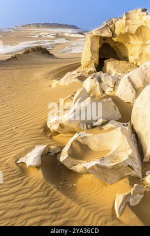 Weiße Wüste in Farafra in der Sahara von Ägypten. Afrika Stockfoto