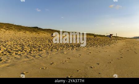 Florianopolis, Campeche Beach während Sonnenaufgang. Brasilien. Stadtteil Rio Tavares Stockfoto