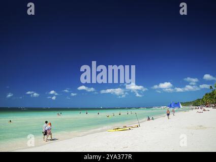 Station 2 Hauptstrand des tropischen Paradieses boracay Island philippinen Stockfoto