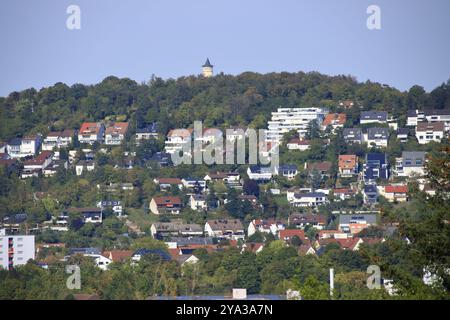 Blick auf die Stadt Leonberg im Stadtteil Boeblingen Stockfoto