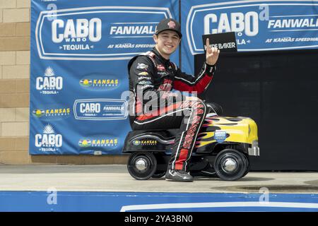 Kaden Honeycutt geht auf die Rennstrecke des Heart of America 200 in Kansas City, KS, USA, Nordamerika Stockfoto