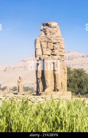 Tempel Der Hatchepsut. Die Gräber der Adligen, die sich an den Klippen des Westjordanlands befinden, waren einst die Gouverneure der Insel Elephantine. Ägypten Stockfoto