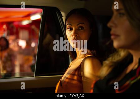 ZOE SALDANA und CARLA SOFIA GASCON in EMILIA PEREZ (2024), Regie: JACQUES AUDIARD. Credit: Why Not Productions / Pathé / France 2 Kino / Album Stockfoto