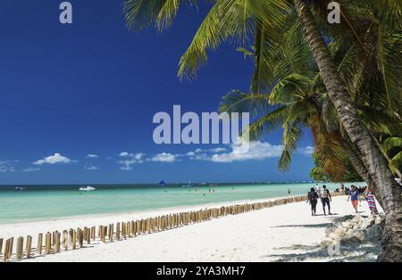 Station 2 Hauptstrand des tropischen Paradieses boracay Island philippinen Stockfoto