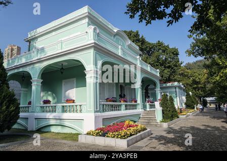 Alte portugiesische Kolonialvillen Touristenattraktion in taipa Gegend von macao macau china Stockfoto