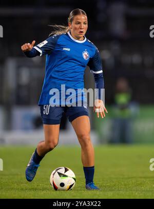 Potsdam, Deutschland. Oktober 2024. Fußball, Frauen: Bundesliga, 1. FFC Turbine Potsdam - SGS Essen, 6. Spieltag, Karl-Liebknecht-Stadion, Potsdamer Noa Selimhodzic. Quelle: Soeren Stache/dpa/Alamy Live News Stockfoto