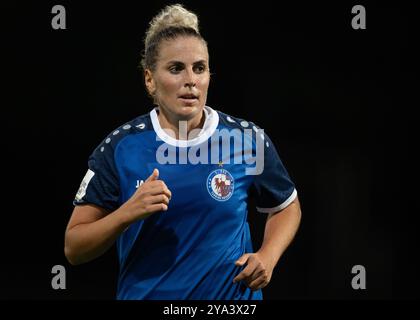 Potsdam, Deutschland. Oktober 2024. Fußball, Frauen: Bundesliga, 1. FFC Turbine Potsdam - SGS Essen, 6. Spieltag, Karl-Liebknecht-Stadion, Potsdamer Jennifer Cramer. Quelle: Soeren Stache/dpa/Alamy Live News Stockfoto