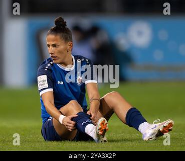 Potsdam, Deutschland. Oktober 2024. Fußball, Frauen: Bundesliga, 1. FFC Turbine Potsdam - SGS Essen, 6. Spieltag, Karl-Liebknecht-Stadion, Potsdamer Valentina Limani. Quelle: Soeren Stache/dpa/Alamy Live News Stockfoto