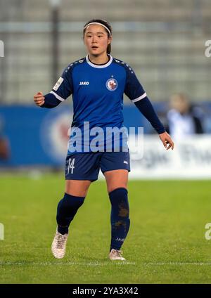 Potsdam, Deutschland. Oktober 2024. Fußball, Frauen: Bundesliga, 1. FFC Turbine Potsdam - SGS Essen, 6. Spieltag, Karl-Liebknecht-Stadion, Potsdamer Sara Ito. Quelle: Soeren Stache/dpa/Alamy Live News Stockfoto