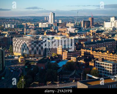 Luftbild von Leeds, Großbritannien. Stockfoto