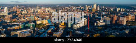 Luftbild von Leeds, Großbritannien. Stockfoto