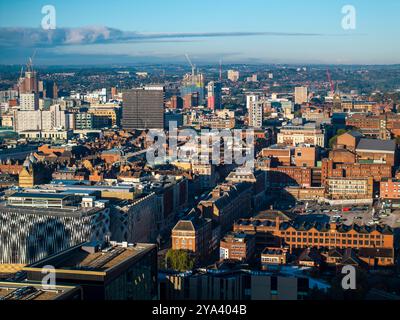 Luftbild von Leeds, Großbritannien. Stockfoto