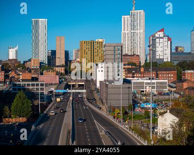 Luftbild von Leeds, Großbritannien. Stockfoto