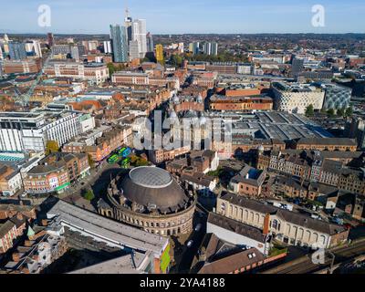 Luftbild von Leeds, Großbritannien. Stockfoto