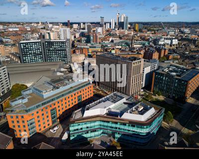 Luftbild von Leeds, Großbritannien. Stockfoto
